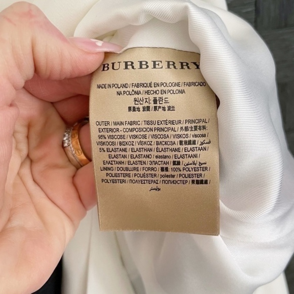 BURBERRY Collectors Runway White Stripe Midi Dress - Picture 14 of 16